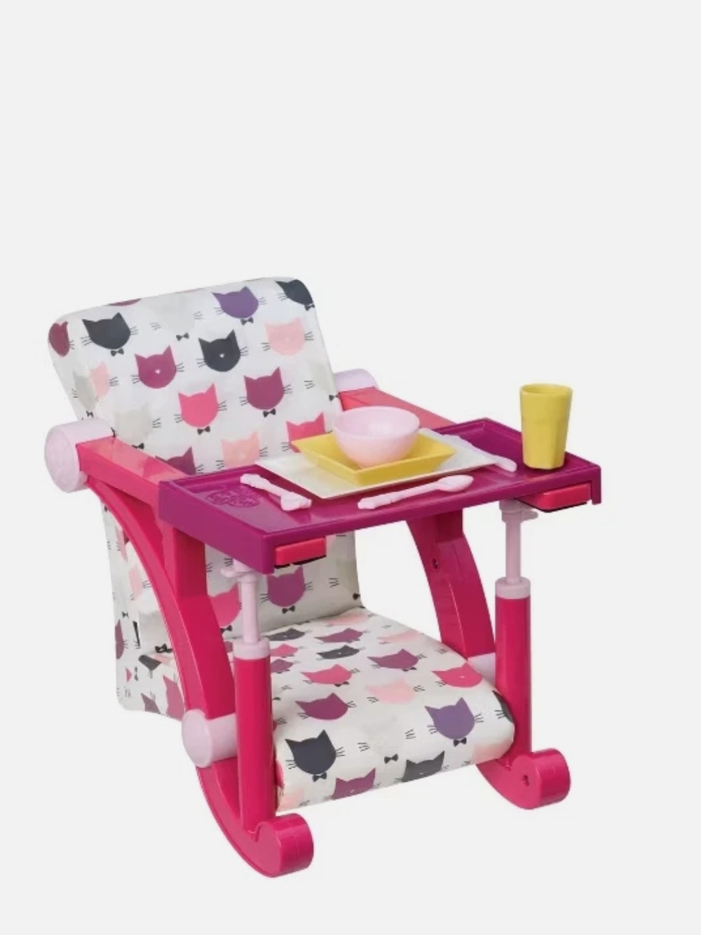 Our Generation Lets Hang Doll Clip On Cat Print Highchair 18" Fits American Girl